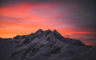 View of a mountain range