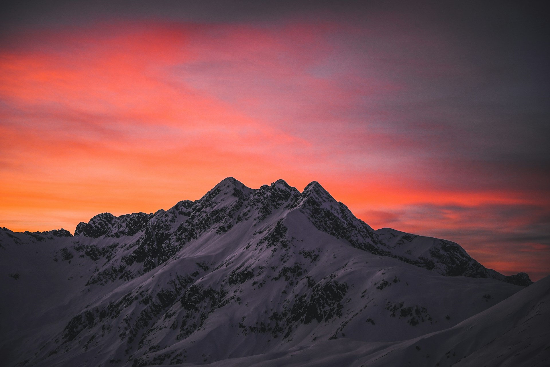 View of a mountain range